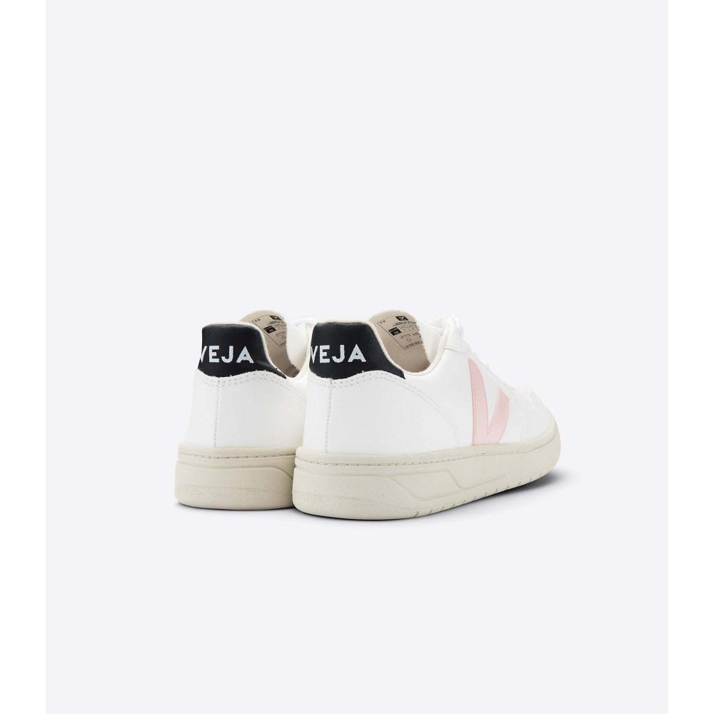 Women's Veja V-10 CWL Sneakers White/Pink | ZA 658TCE